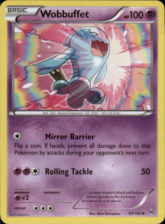 Pokemon Wobbuffet Uncommon XY - BREAKthrough 67/162 LP