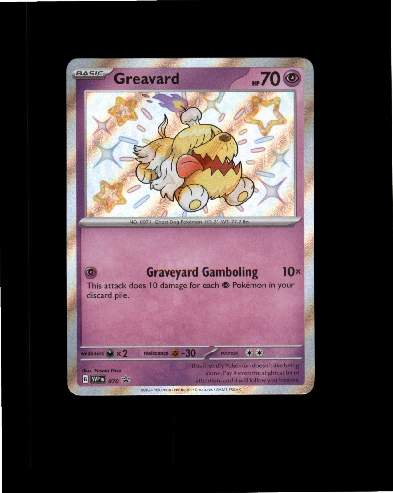 Pokemon Greavard - Promo SV: Scarlet & Violet Promo Cards 070 NM