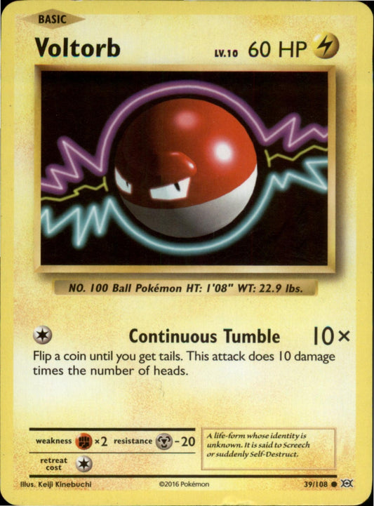 Pokemon Voltorb Common XY - Evolutions 39/108 LP