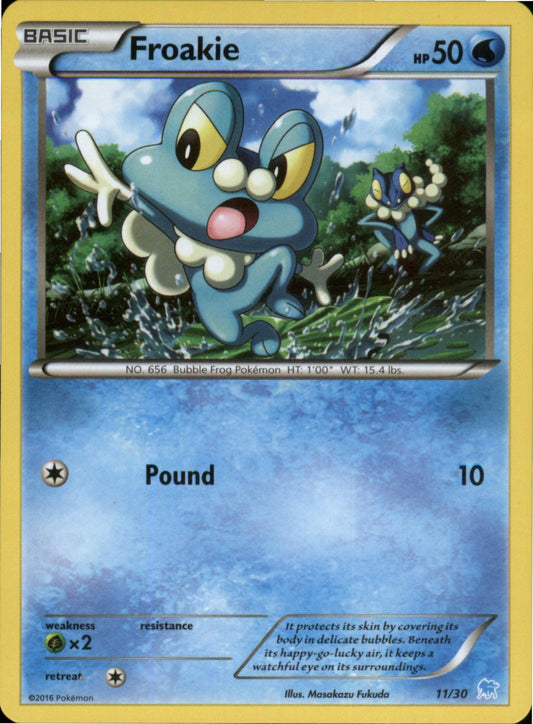 Pokemon Froakie (11) Common XY Trainer Kit: Pikachu Libre & Suicune 11/30 LP