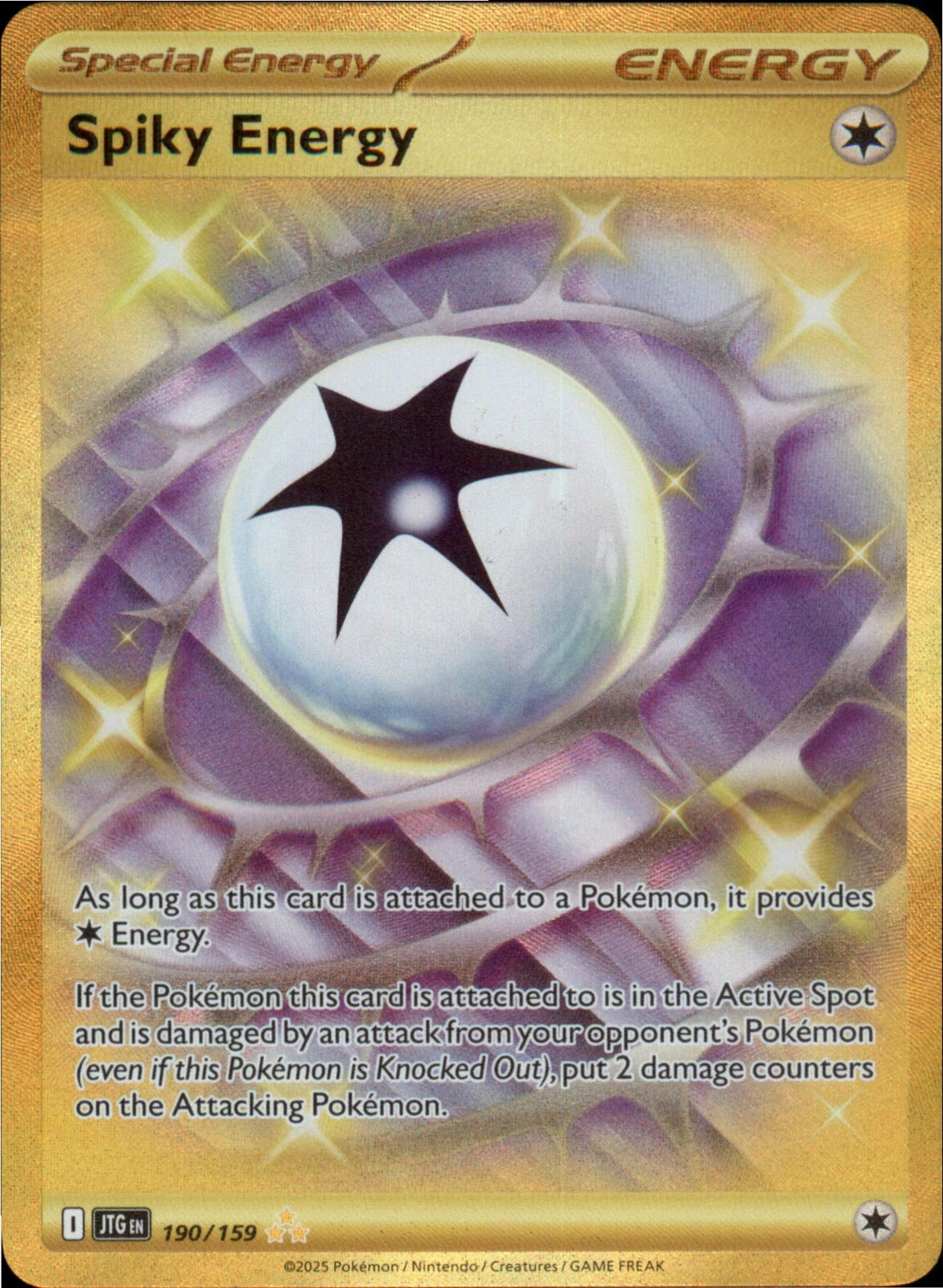 Pokemon Spiky Energy Hyper Rare SV09: Journey Together 190/159 NM Holo